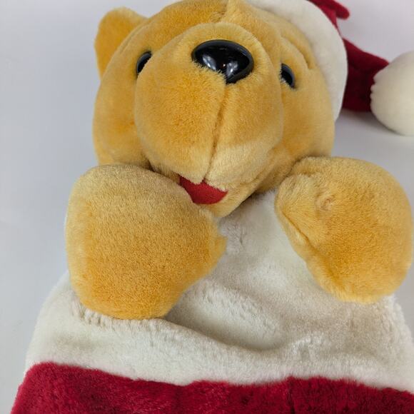 Classic Winnie the Pooh Christmas Stocking 3D Vintage 70s/80s Walt Disney World - Picture 4 of 16
